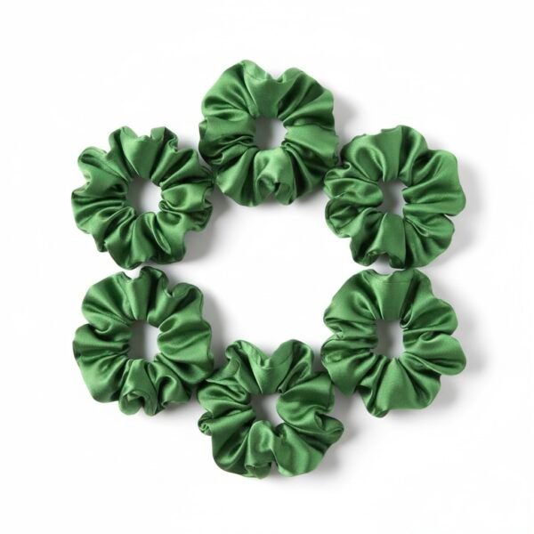 GREEN SCRUNCHIES