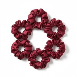 MAROON SCRUNCIES